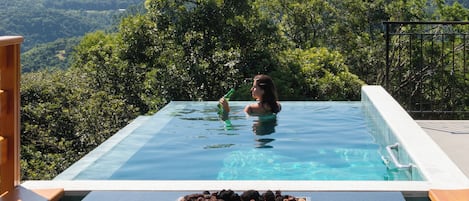 Deluxe-Chalet, Veranda, Talblick | Ausblick vom Zimmer