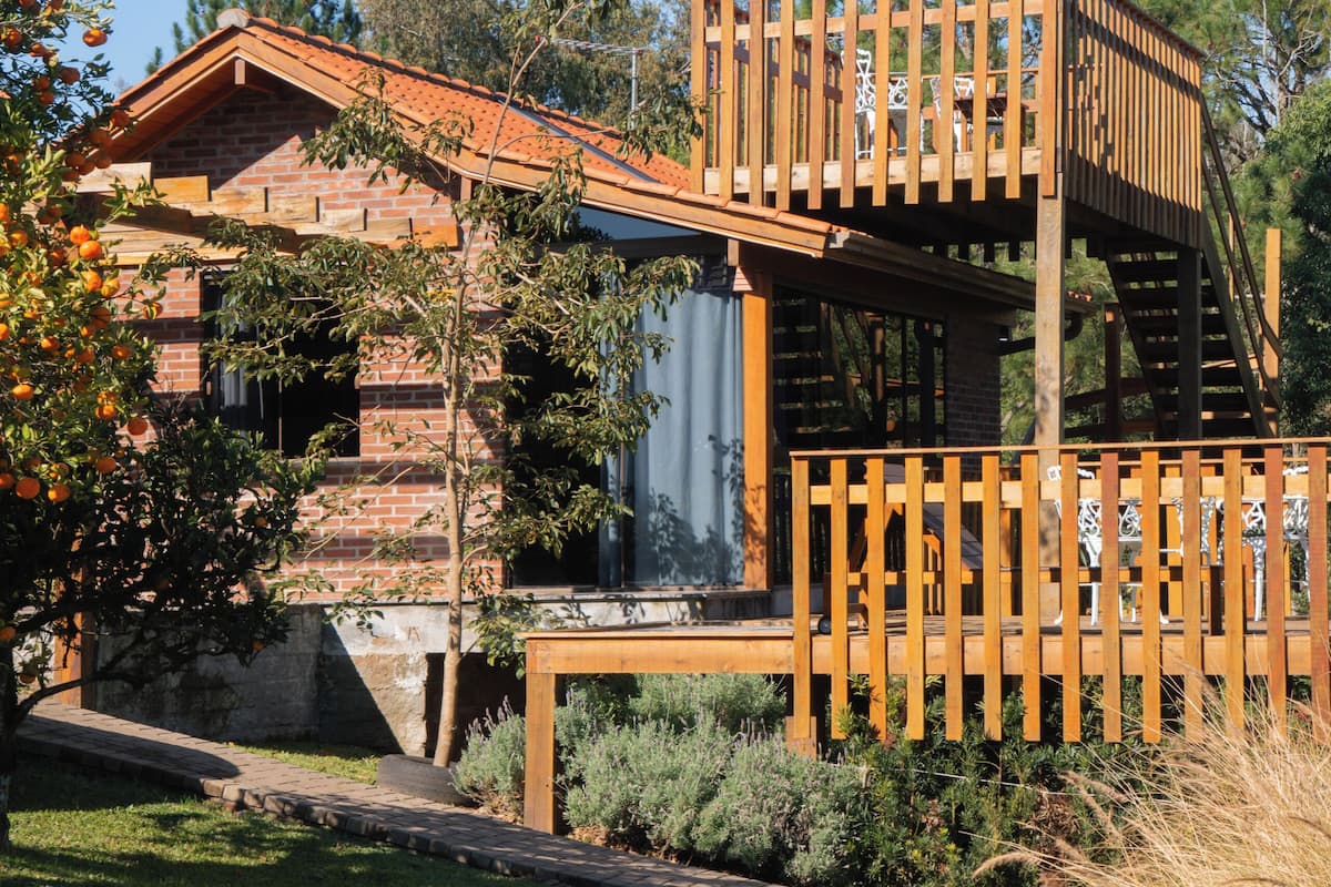 Basic-alpehytte - udsigt til dal | Gratis Wi-Fi, sengetøj