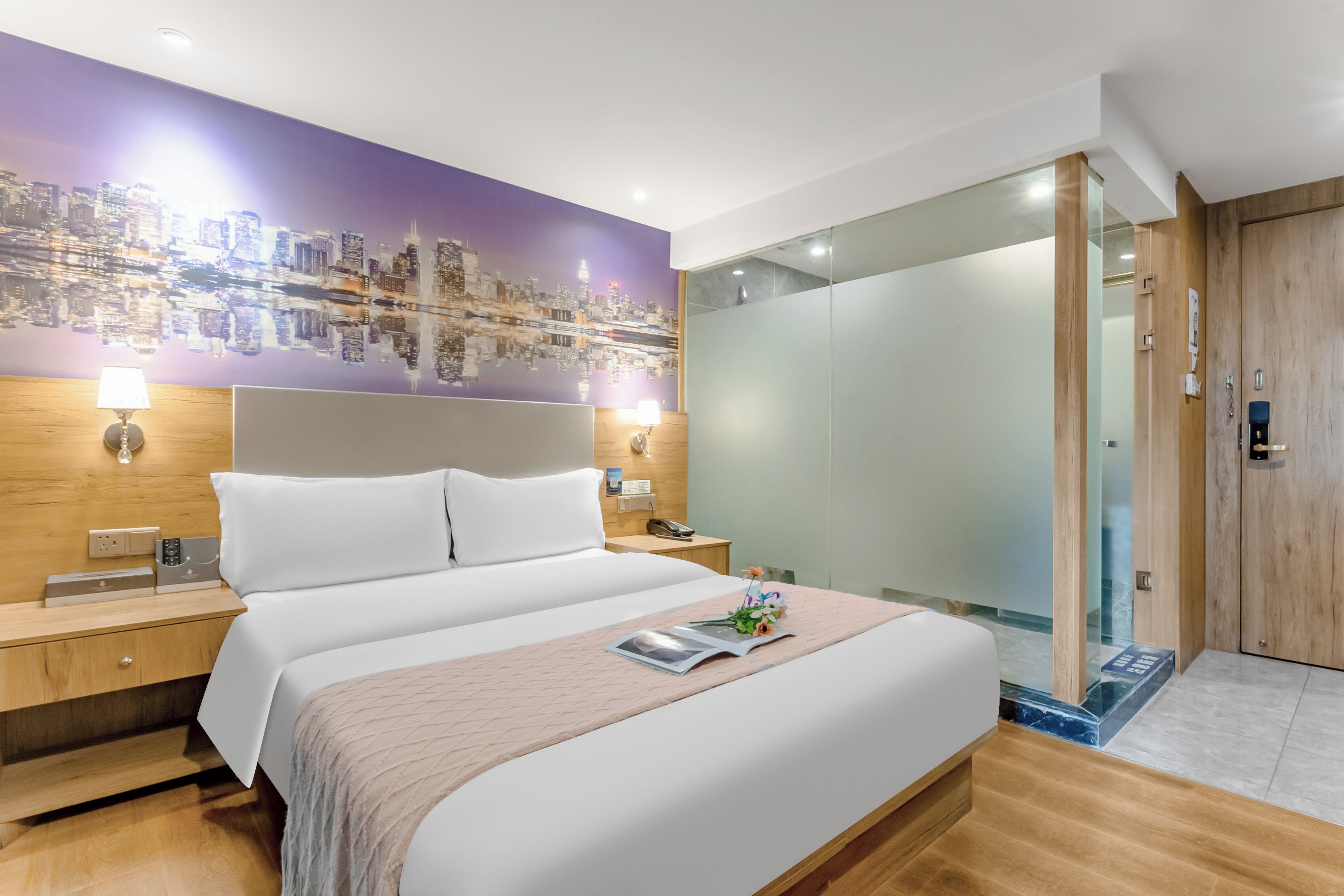 クラシック ダブルルーム シティビュー | デスク、ノートパソコン用作業スペース、WiFi (無料)