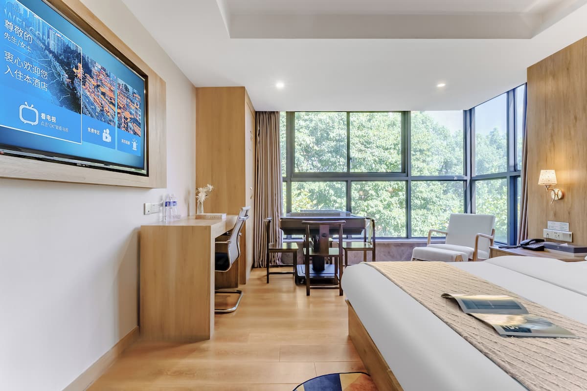 Superior Double Room, Courtyard View | Desk, laptop workspace, free WiFi