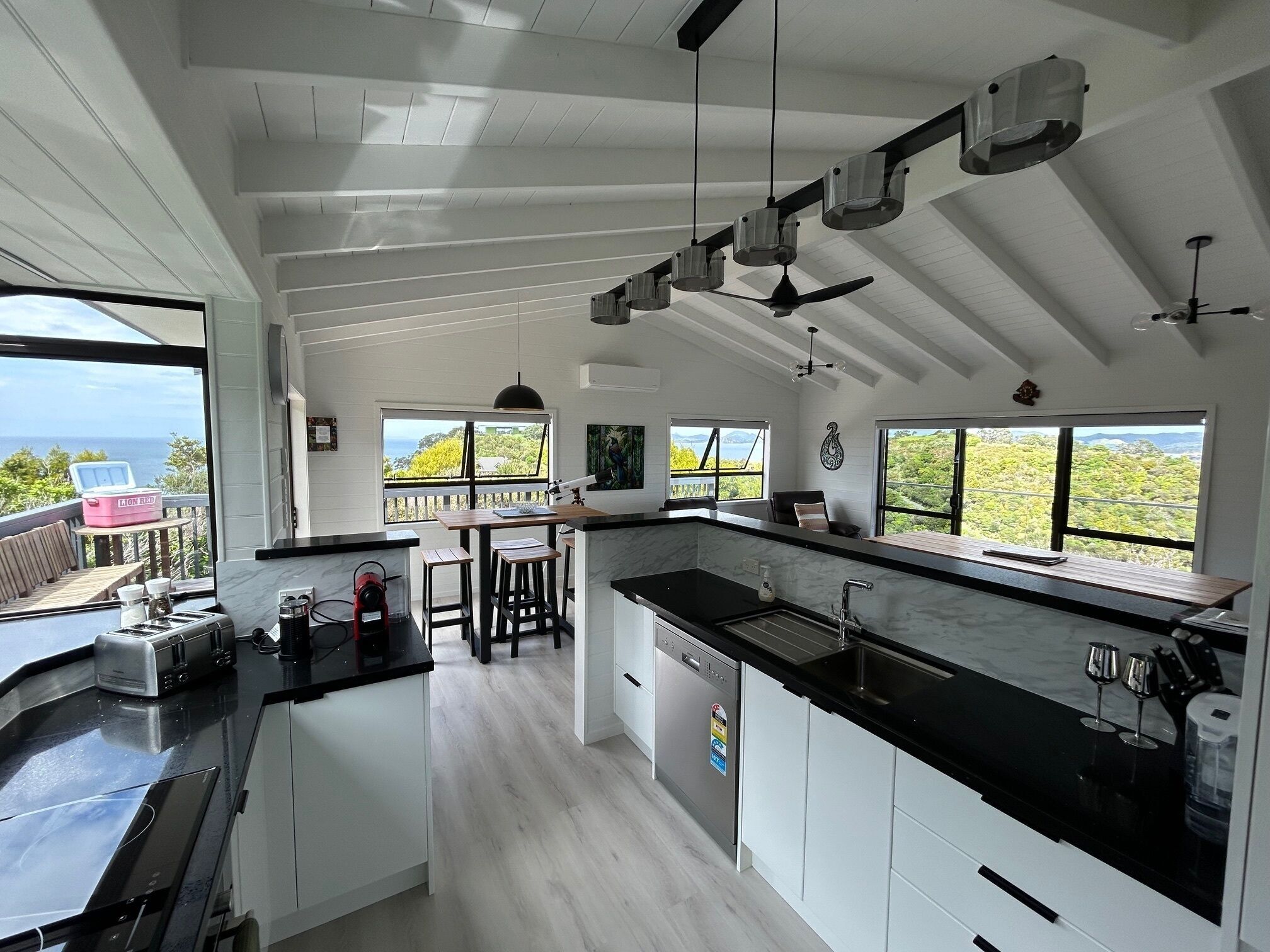 Microwave, oven, stovetop, dishwasher