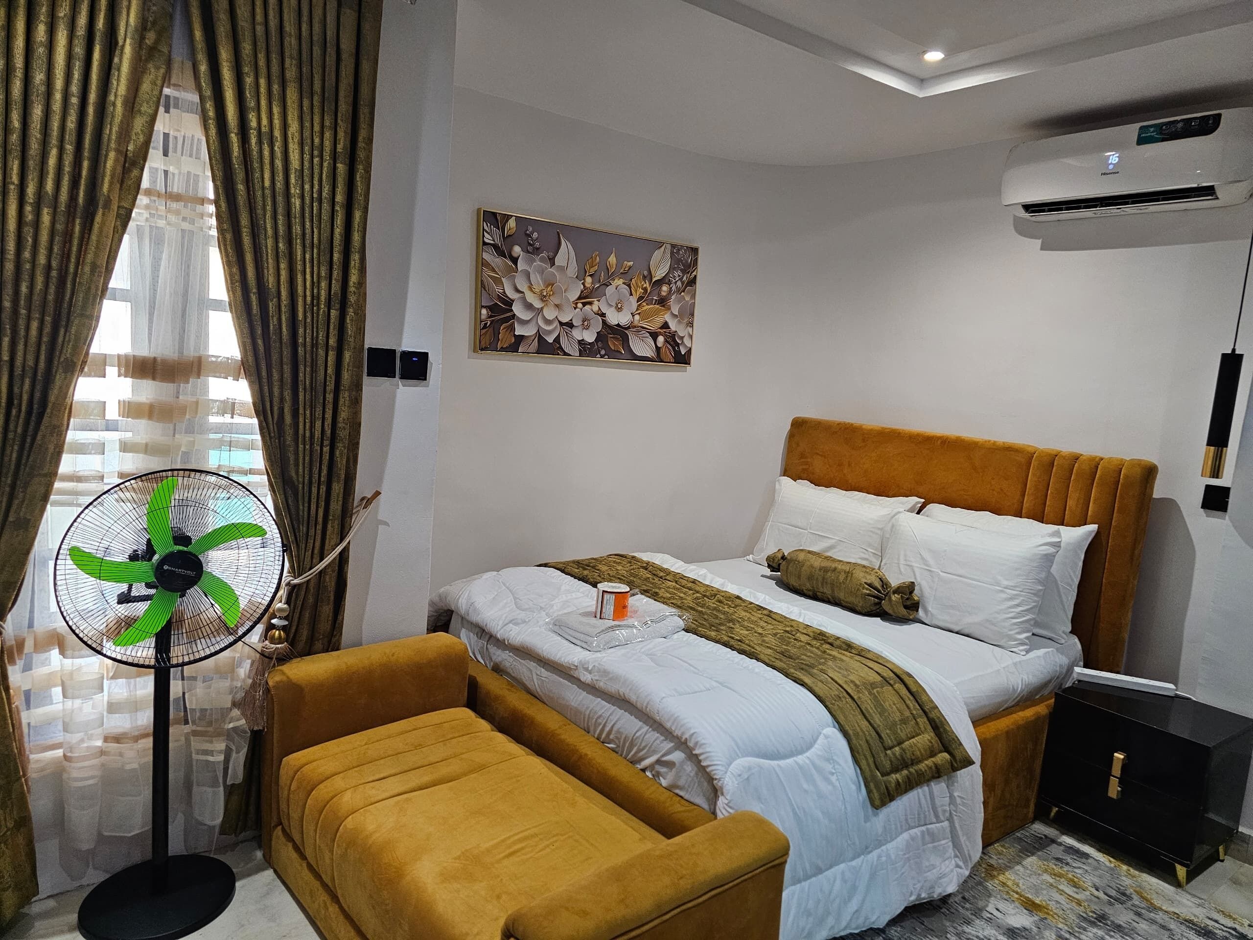 1 Schlafzimmer, Bügeleisen/Bügelbrett, kostenloses WLAN, Bettwäsche