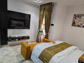 1 Schlafzimmer, Bügeleisen/Bügelbrett, kostenloses WLAN, Bettwäsche