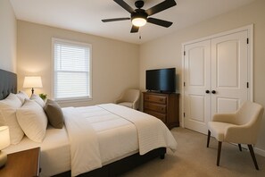 5 soverom, strykejern/-brett, wi-fi og sengetøy