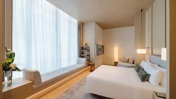 Premium bedding, down duvets, pillow-top beds, minibar