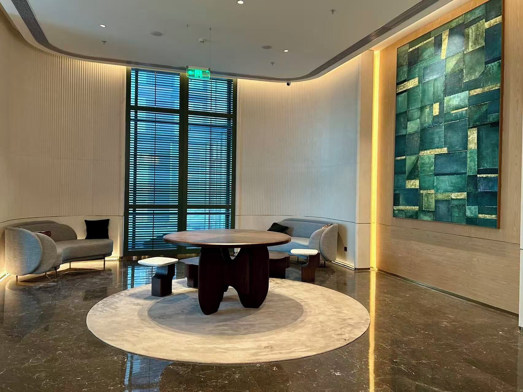 Sala de estar en el lobby