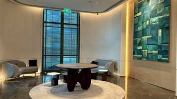 Sitteområde i lobbyen