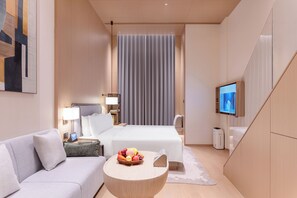 コンフォート シングルルーム 禁煙 キッチン | 高級寝具、羽毛の掛け布団、ピロートップベッド、客室ごとに異なる装飾