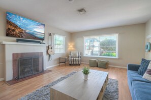 TV connectée, cheminée