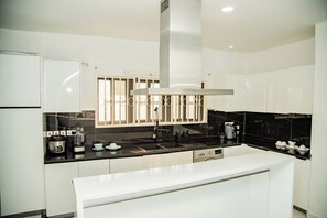 Mikrobølgeovn, ovn, kokeplater og oppvaskmaskin