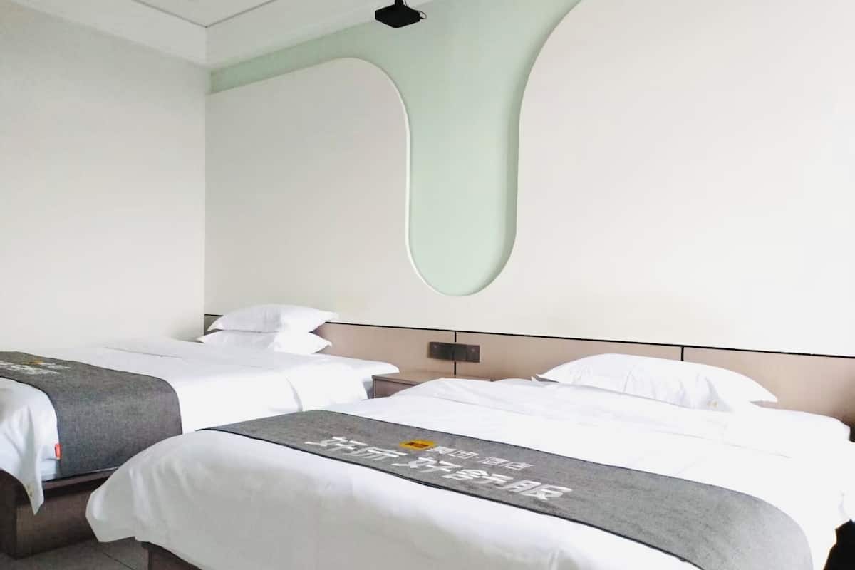 Chambre Sénior avec lits jumeaux | Rideaux occultants, Wi-Fi gratuit, draps fournis