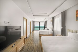 Blackout drapes, iron/ironing board, free WiFi