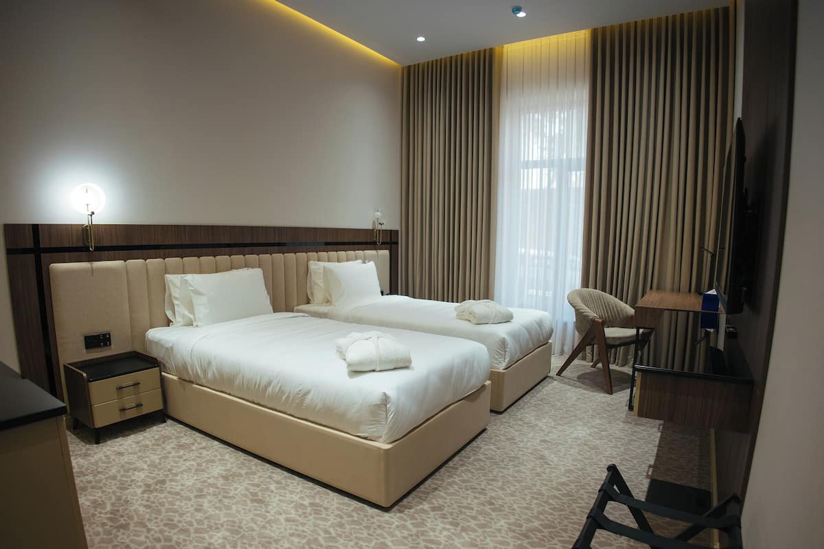 Superior Twin Room | In-room safe, laptop workspace, soundproofing, free WiFi