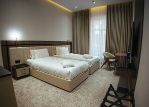 Superior Twin Room | In-room safe, laptop workspace, soundproofing, free WiFi