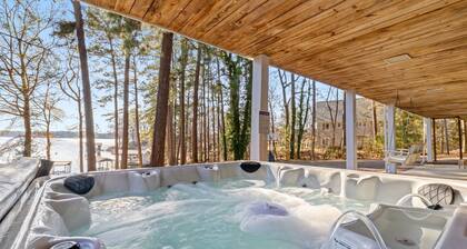 💥New for 2026💥Lakefront! Dock! Sandy beach! Theater! Game room! Hot tub! Pets