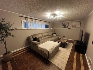 Living area - Charming 1-bedroom apartment in  Middlesex with AC (Middlesex)