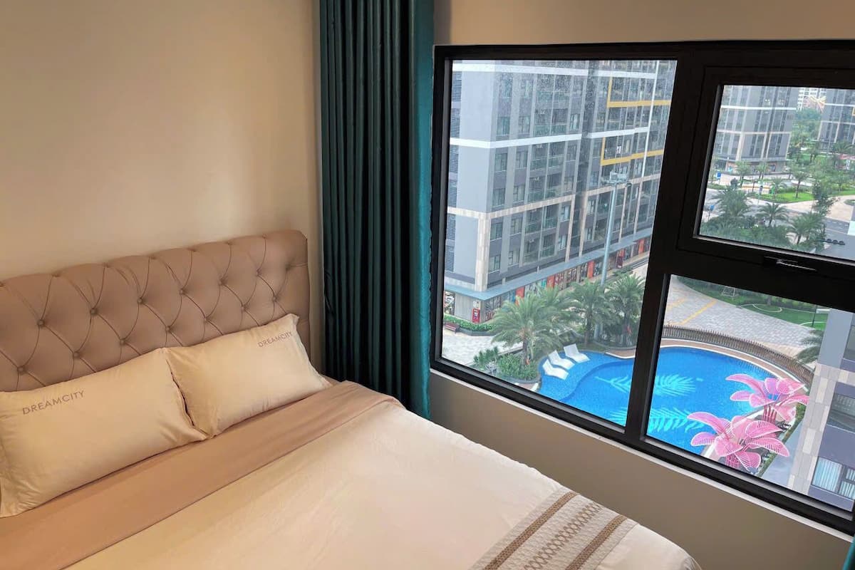 Apartemen Mewah, 2 kamar tidur, balkon, pemandangan kolam renang | Pemandangan dari kamar