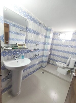 Deluxe Double or Twin Room, City View | Bathroom | Bathtub, free toiletries, towels, soap