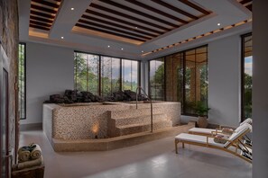 Couples treatment rooms, sauna, hot tub, steam room, body treatments - Samanea Wellness Resort (Veal Veaeng)