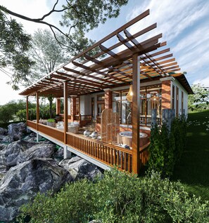 Wellness Suite Villa | 客房內保險箱、書桌、遮光  布/窗簾、熨斗/熨衣板