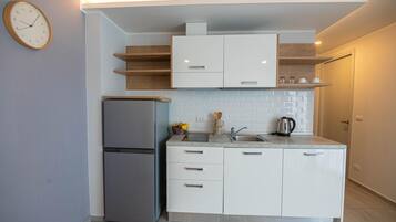 Apartment, 1 Bedroom, Balcony, Mountain View | Private kitchenette