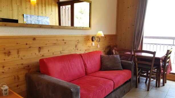 Unclassified image, 1 of 3, button - Studio for 5 People in Arc 2000 With View of the Slopes and the Resort (Bourg-Saint-Maurice)