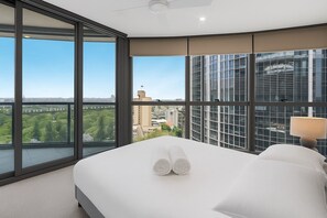 1 غرفة نوم ومكواة/لوح كي وواي فاي وملاءات أسرّة