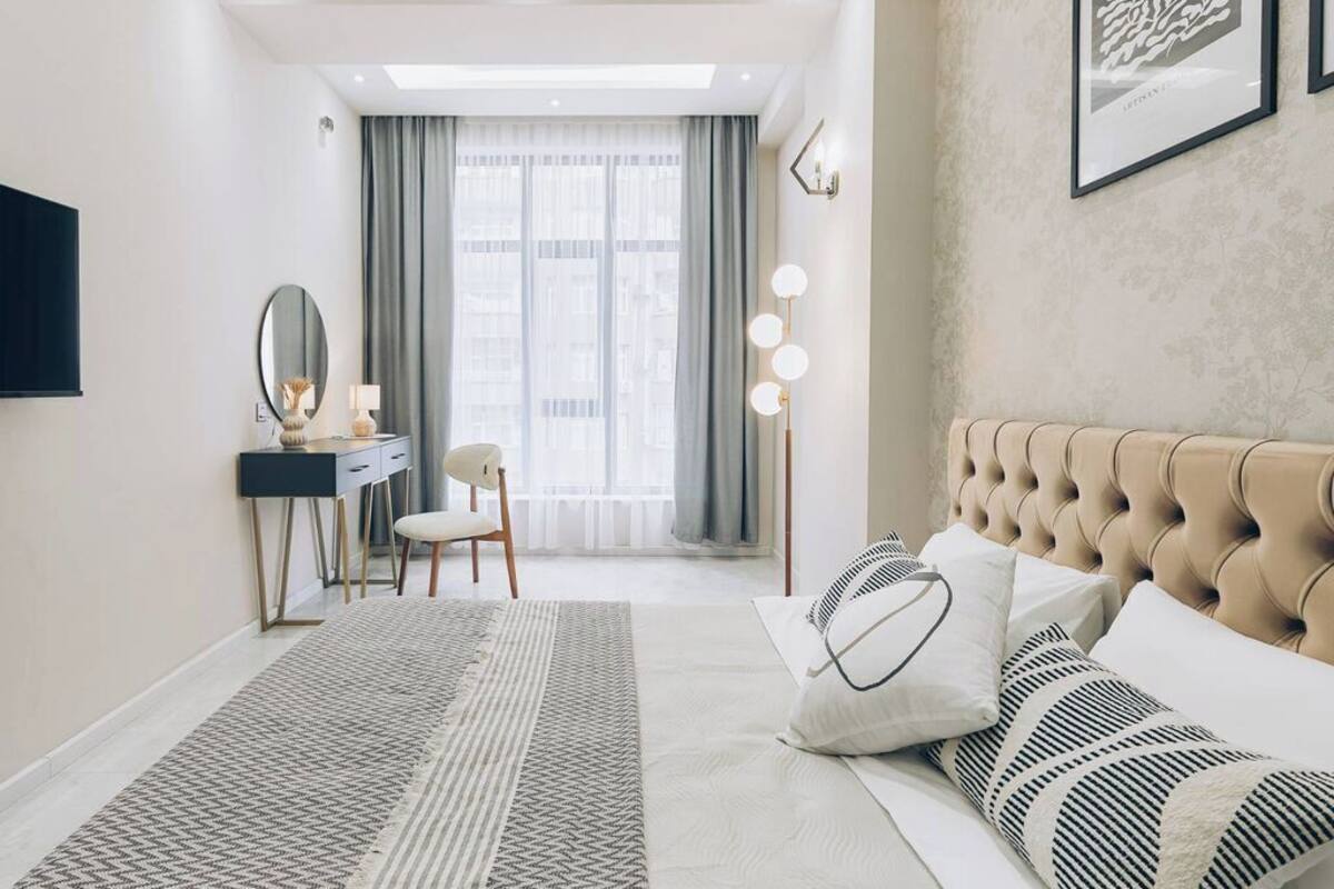 Standard Double Room, City View | In-room safe, desk, laptop workspace, blackout drapes