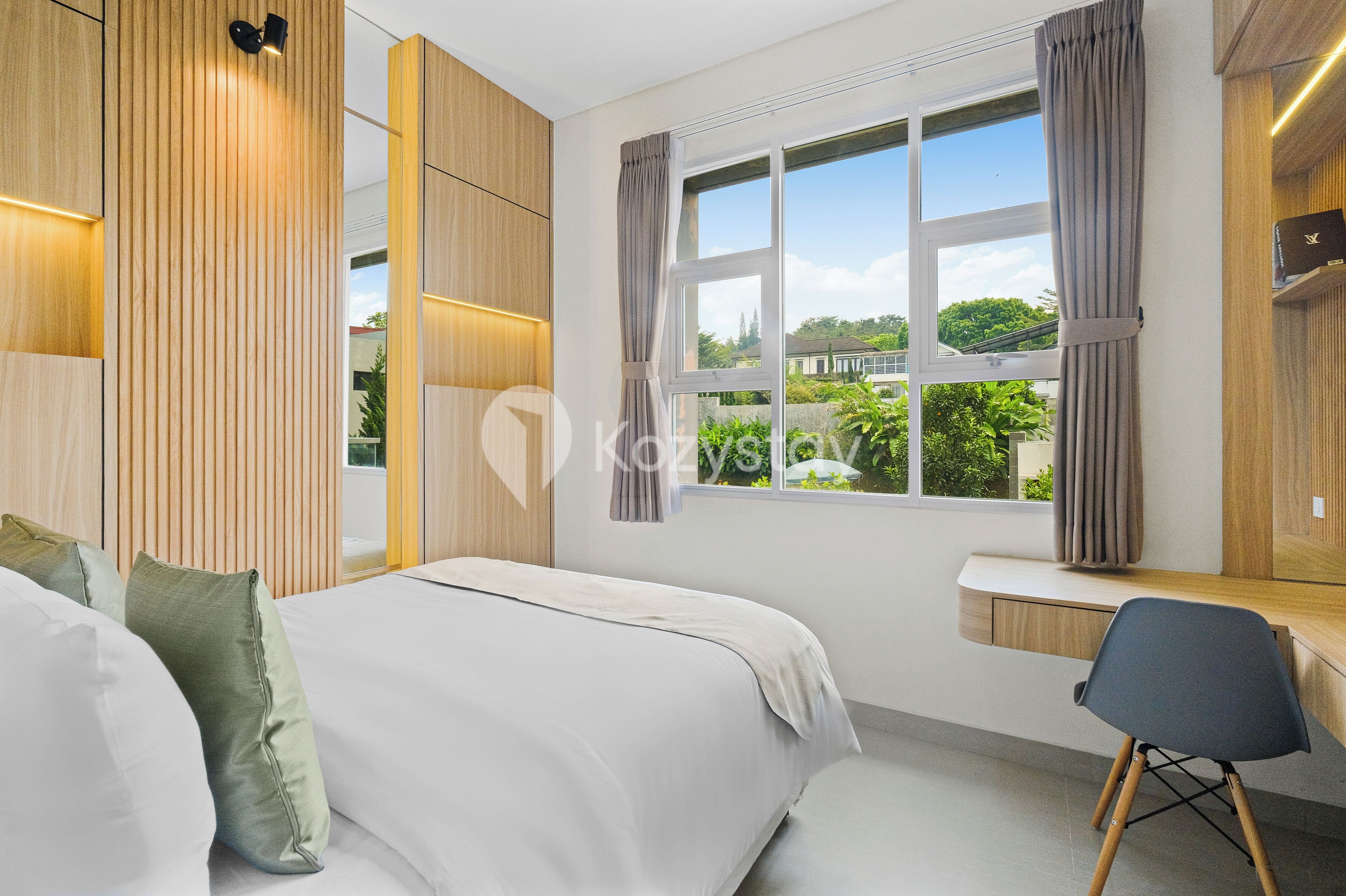 Appartement, 2 chambres, vue jardin