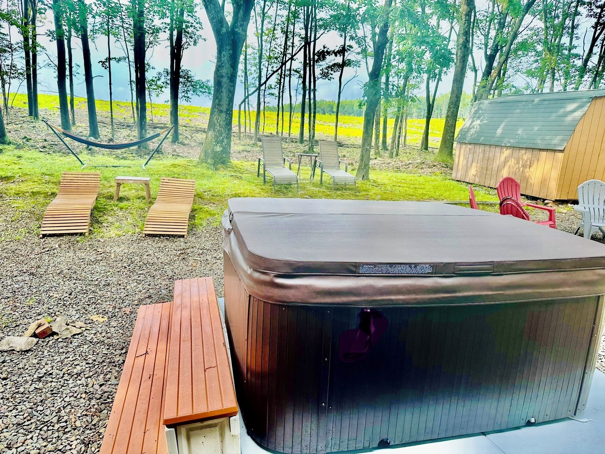 Tina de hidromasaje al aire libre