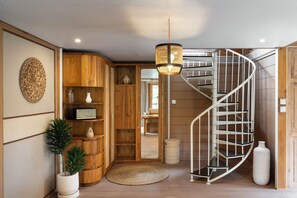 Bungalow Mewah, pemandangan kebun | Meja kerja dan Wi-Fi gratis