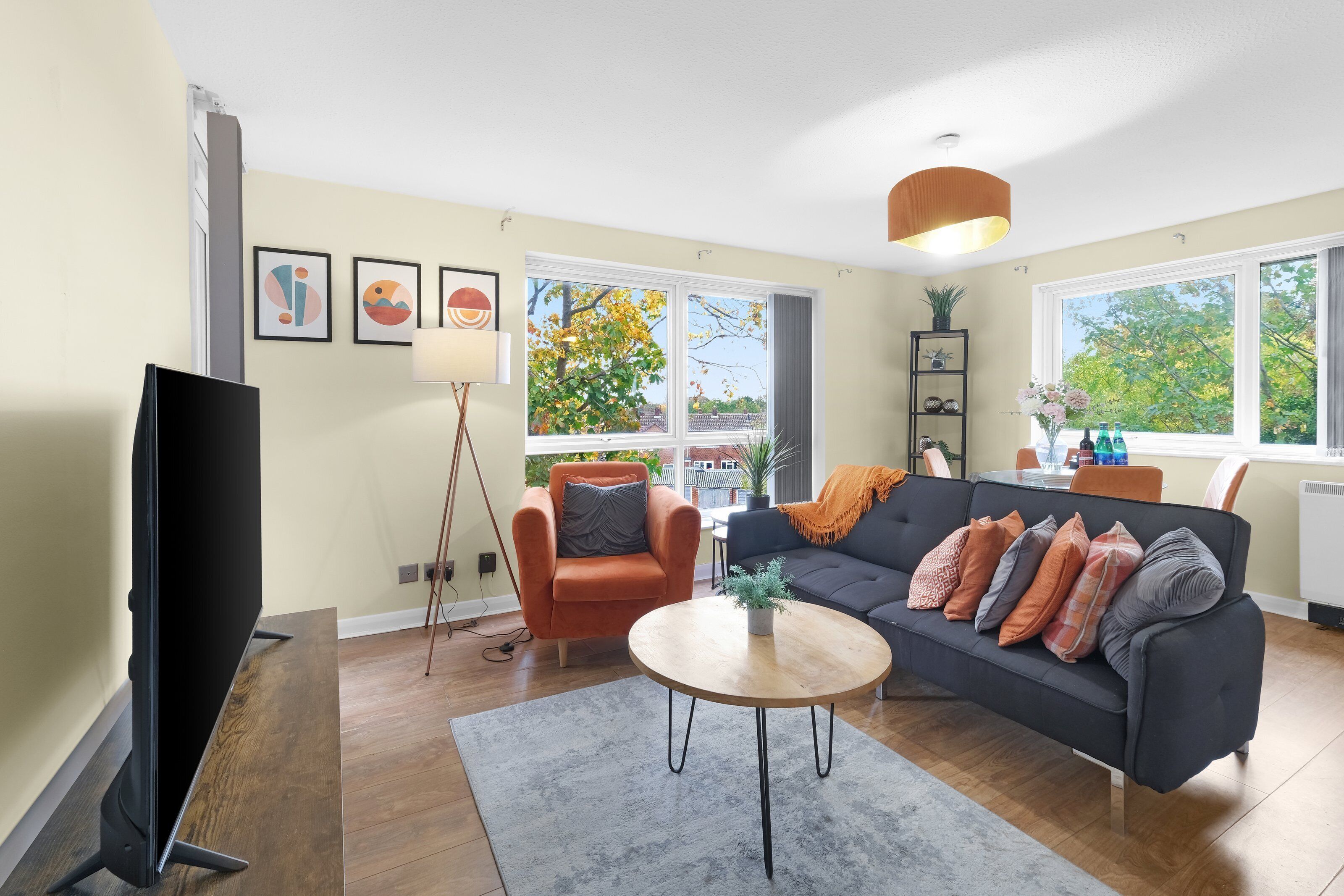 Familienapartment, Balkon | Wohnbereich