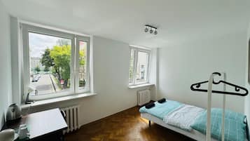 Desk, laptop workspace, iron/ironing board, free WiFi