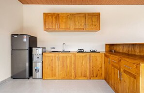 Vila, 2 kamar tidur, patio, pemandangan kolam renang | Dapur pribadi