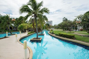 Apartment, 2 Bedrooms, Accessible, Balcony | Pool | Outdoor pool