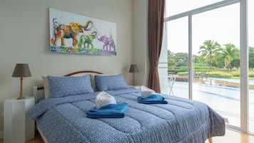 Apartment, 1 Schlafzimmer, barrierefrei, Poolblick | 3 Schlafzimmer