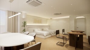 2 slaapkamers, een strijkplank/strijkijzer, gratis wifi, beddengoed