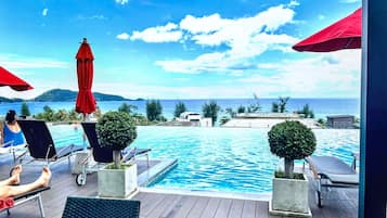 Appartement, 1 slaapkamer, toegankelijk voor mindervaliden, balkon | Zwembad | Een buitenzwembad