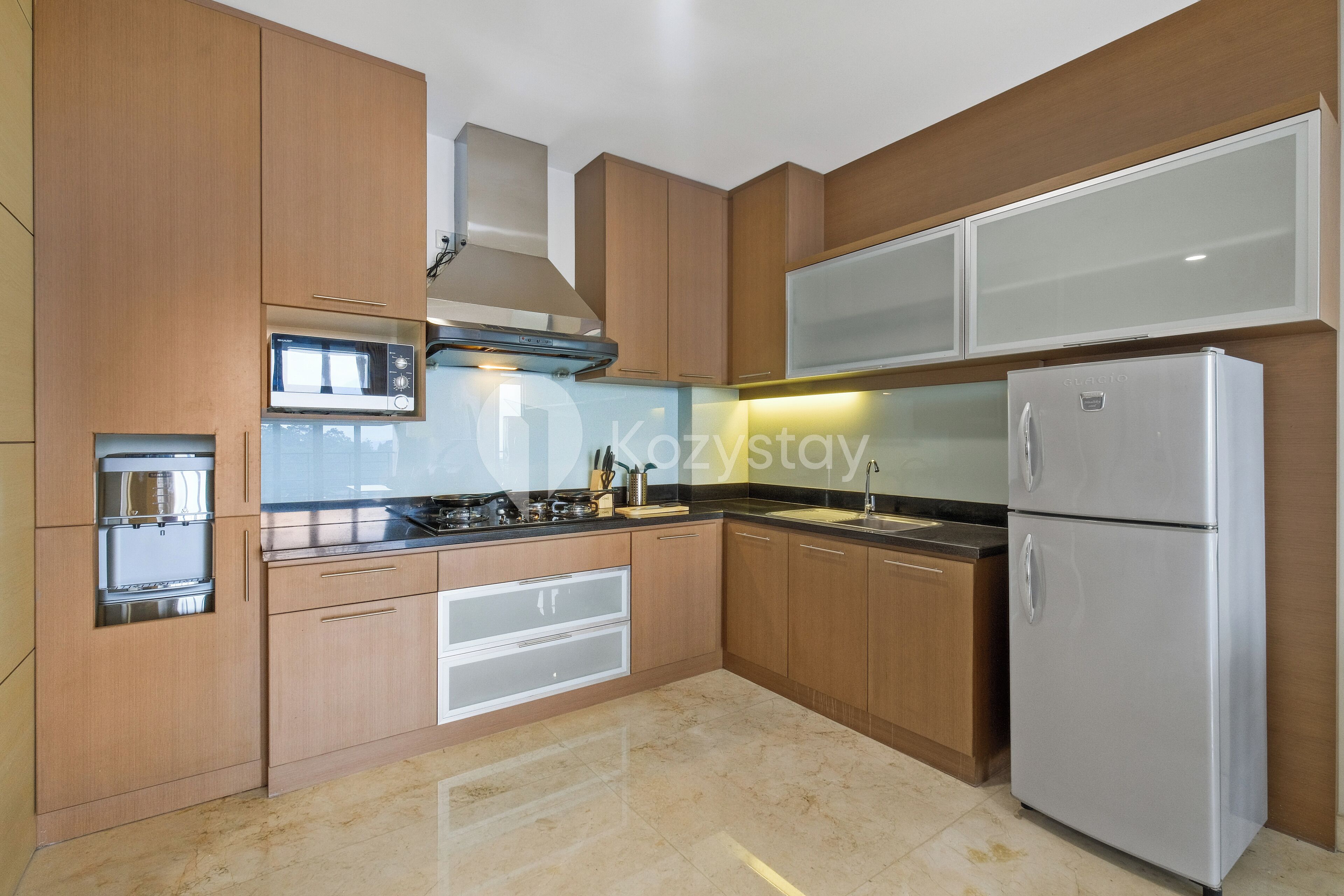 Apartment, 2 Bedrooms, City View | Private kitchen | Full-size fridge, microwave, stovetop, rice cooker