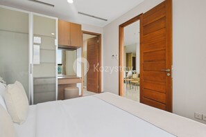 公寓, 2 间卧室, 城市景观 | 办公桌、笔记本电脑工作区、熨斗/熨衣板、免费 WiFi