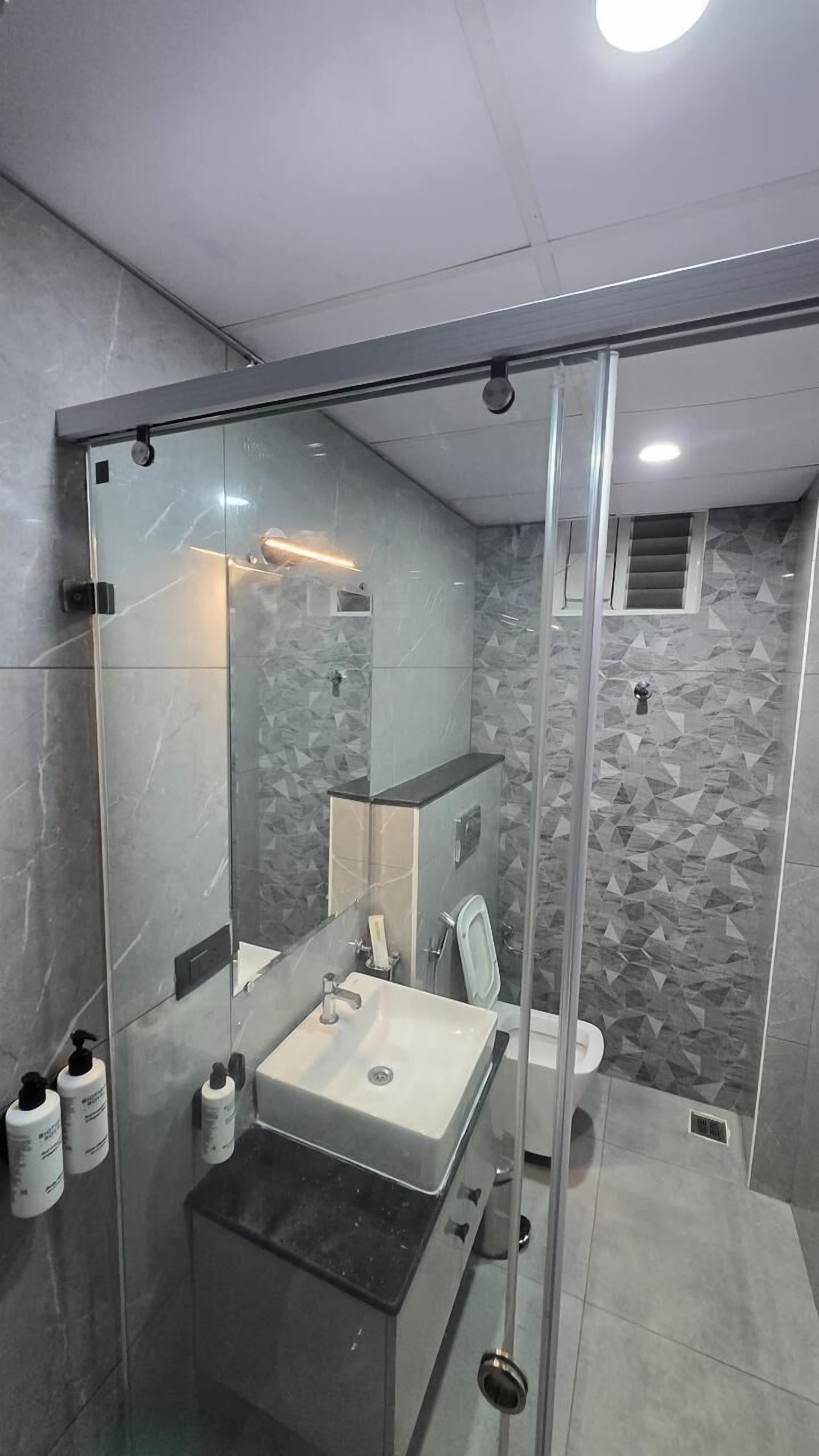 双人房 | 浴室 | 淋浴设施、免费洗浴用品、吹风机、毛巾