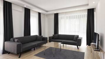 Appartement Majestueux, 2 chambres | Coin séjour