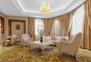 Family Suite | Living area | Printers - Gabala Karvansaray Hotel  (Gabala)