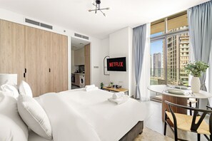 1 soverom, strykejern/-brett, wi-fi (inkludert) og sengetøy