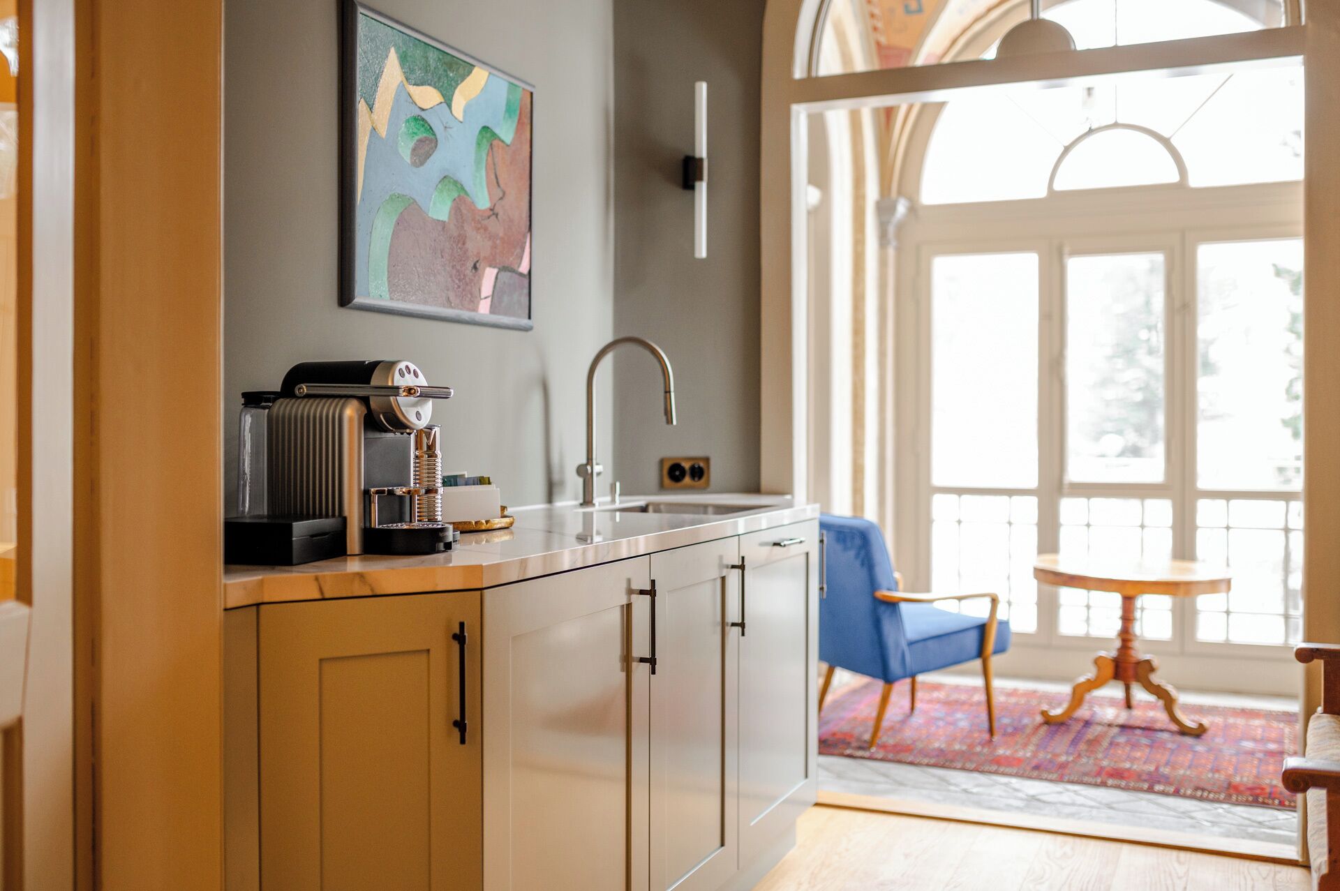 Luxury Villa, Mountain View | Living area | 1-cm flat-screen TV with cable channels, DVD player, offices