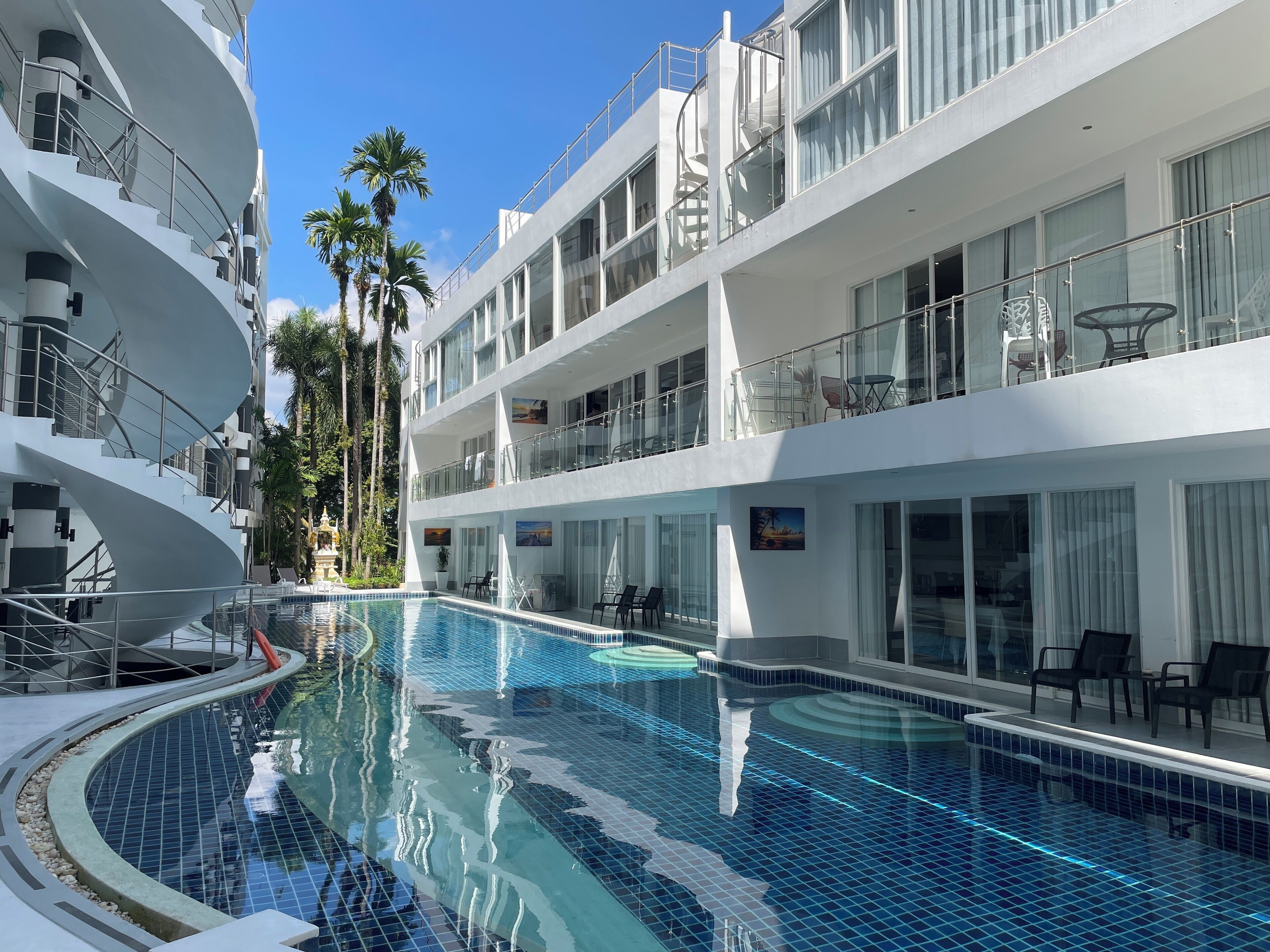 公寓, 2 間臥室, 無障礙, 陽台 | 游泳池 | 室外游泳池