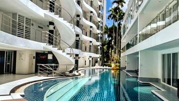 Appartement, 1 chambre, accessible aux personnes à mobilité réduite, balcon | Piscine