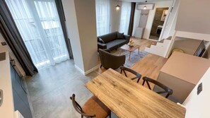 Superior Duplex, 2 Bedrooms, Terrace | Living area | 43-inch Smart TV with satellite channels, Netflix, streaming services - A Old Town (Antalya)