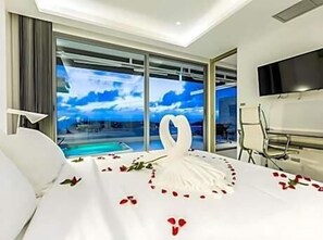 Appartement, 2 slaapkamers, roken, privézwembad | Kamervoorziening