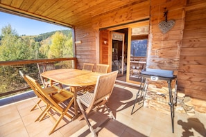 Outdoor dining - Cocooning chalet, mountain view, sauna, 6p (Ventron)
